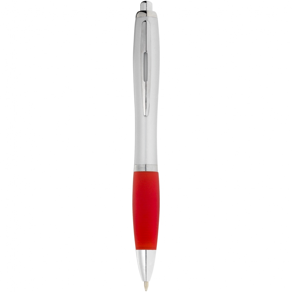 Logo trade promotional giveaway photo of: Nash ballpoint pen, red
