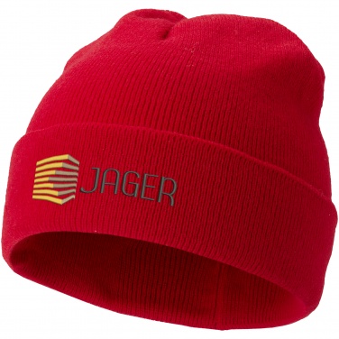 Logo trade promotional gifts image of: Irwin Beanie, red