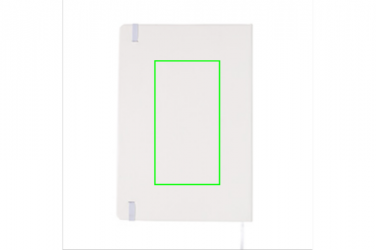 Logo trade promotional giveaways image of: A5 Notebook & LED bookmark, white