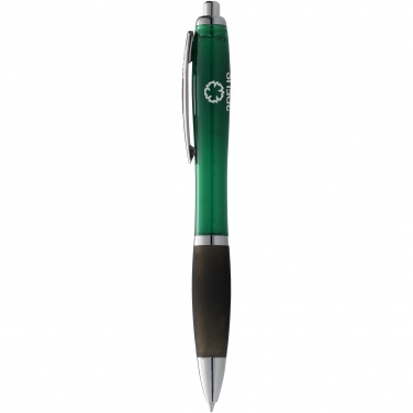 Logo trade promotional giveaways image of: Nash ballpoint pen, green