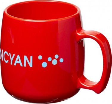 Logo trade advertising products image of: Comfortable plastic coffee mug Classic, red