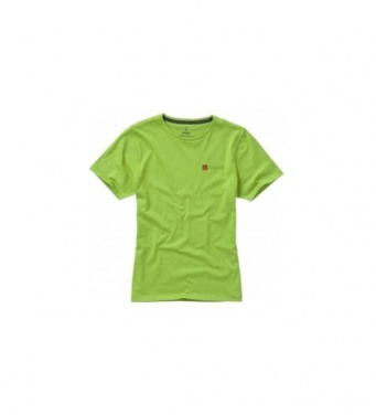 Logo trade promotional giveaway photo of: Nanaimo short sleeve ladies T-shirt, light green