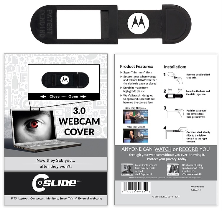 Logo trade corporate gifts picture of: Webcam Cover for Laptop
