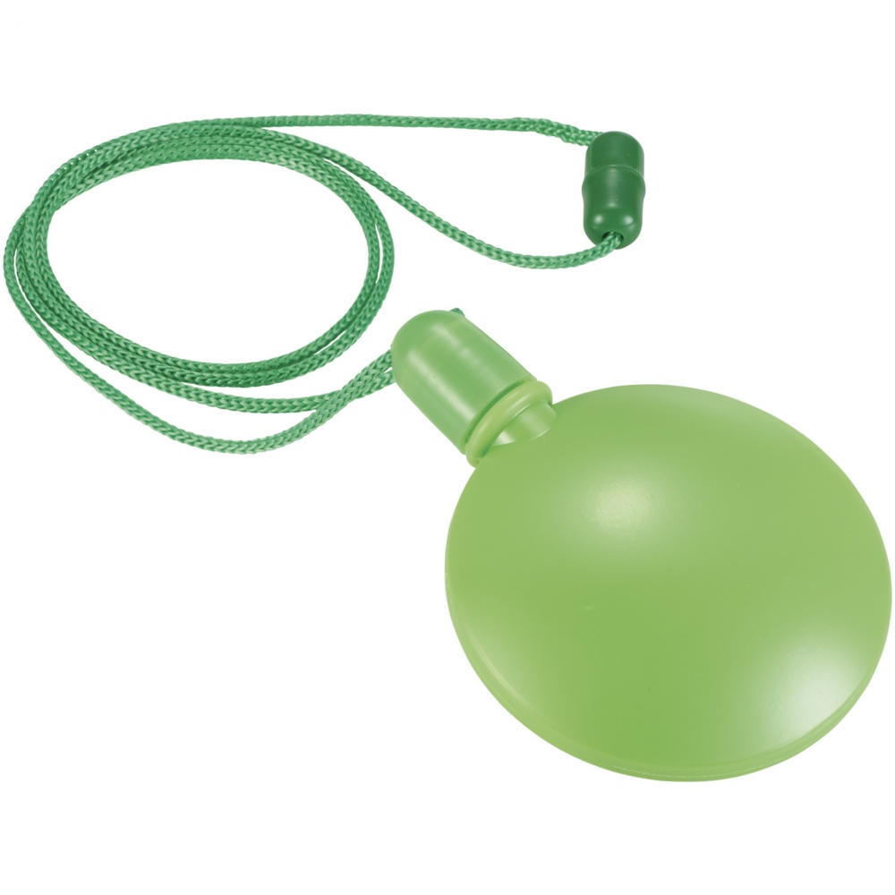 Logo trade promotional merchandise photo of: Blubber round bubble dispenser, green