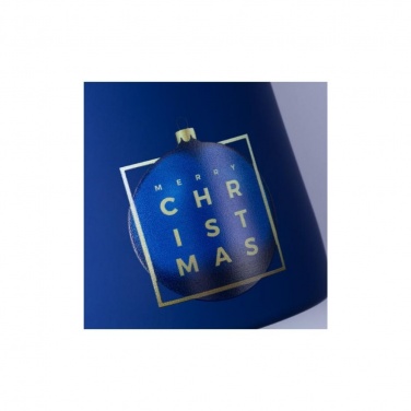 Logotrade promotional item image of: WATER BOTTLE & THERMAL MUG SET, navy blue