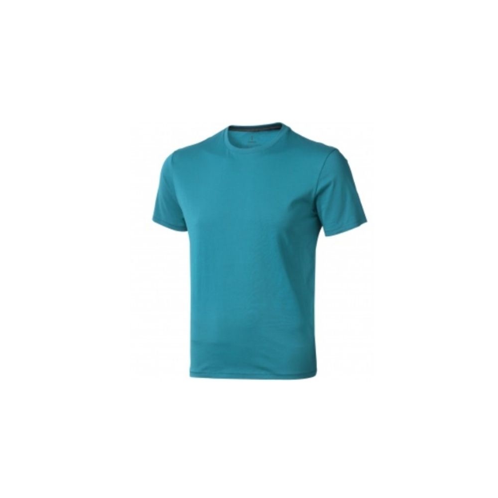 Logo trade promotional item photo of: Nanaimo short sleeve T-Shirt, aqua blue
