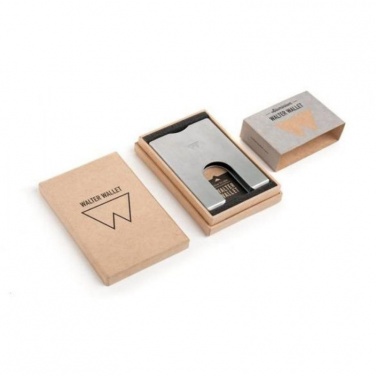 Logotrade promotional merchandise image of: Card holder Walter wallet aluminum, silver