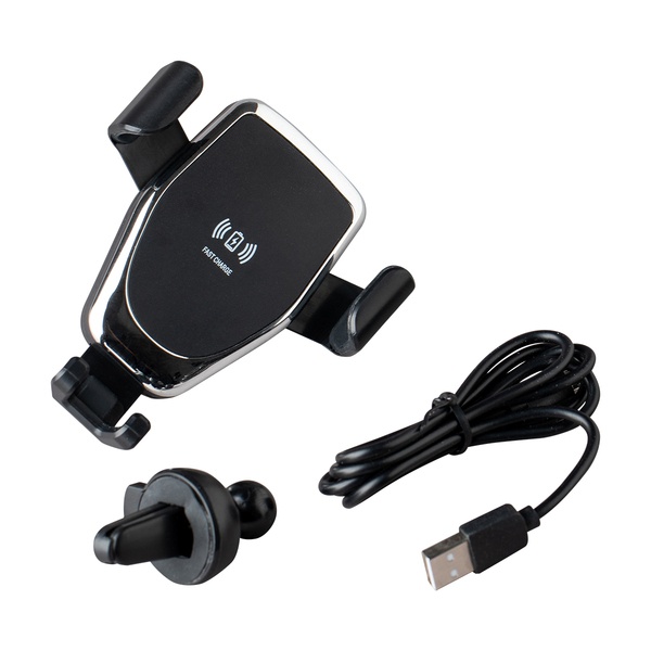 Logo trade business gift photo of: Incharge wireless car charger, black