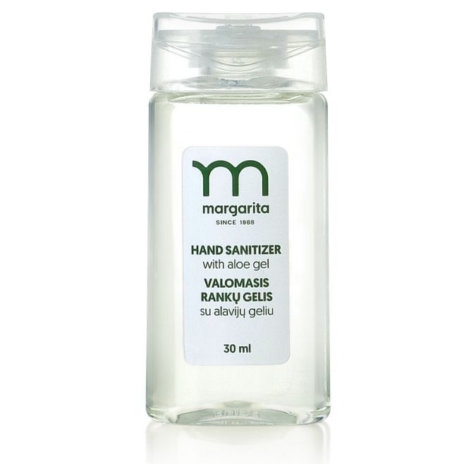 Logo trade business gifts image of: Margarita cleanising hand gel with aloe, 30 ml