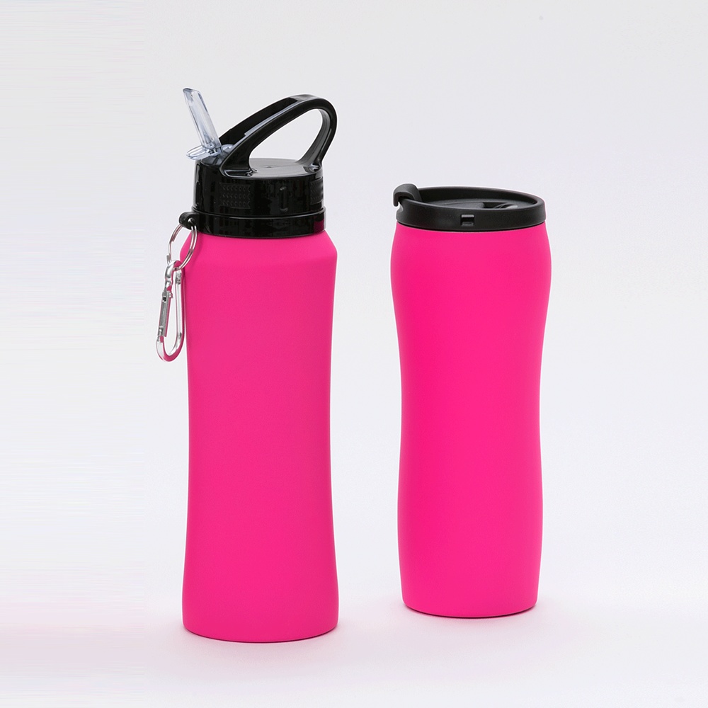 Logo trade advertising products picture of: WATER BOTTLE & THERMAL MUG SET