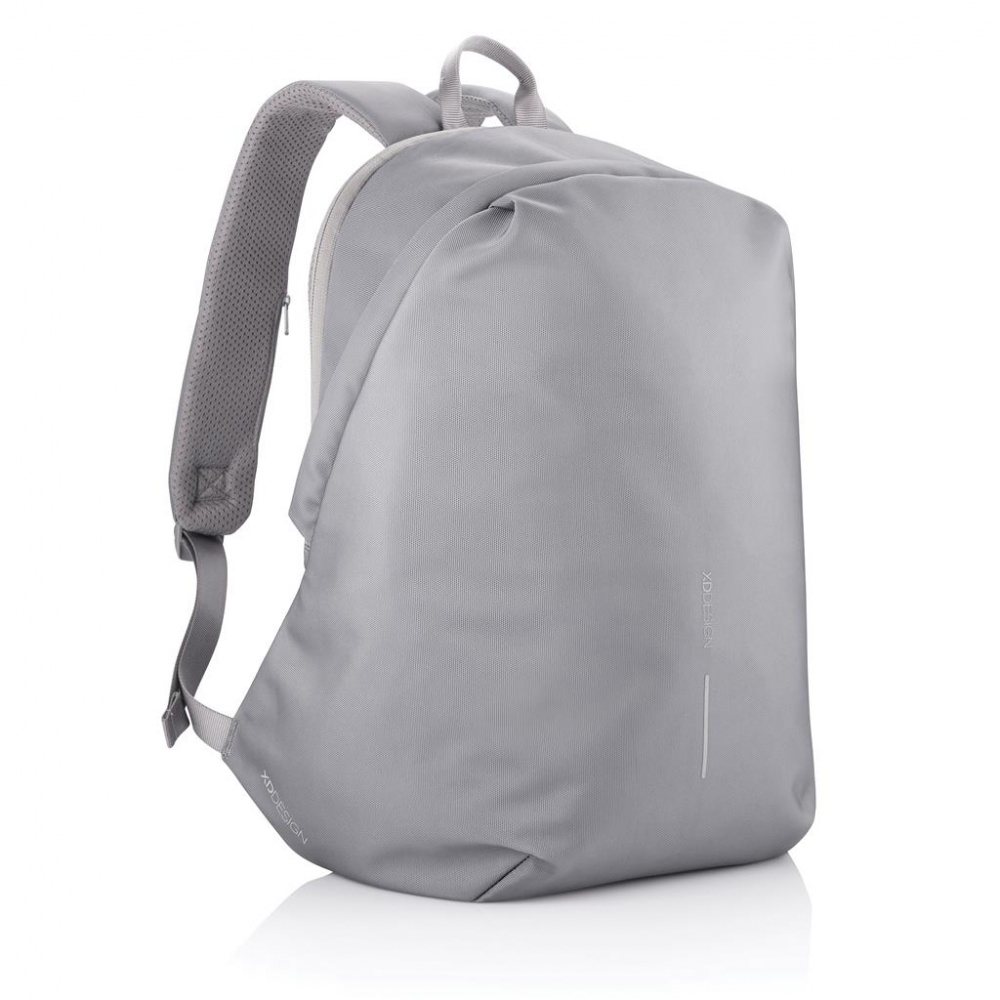 Logo trade advertising products picture of: Anti-theft backpack Bobby Soft, grey