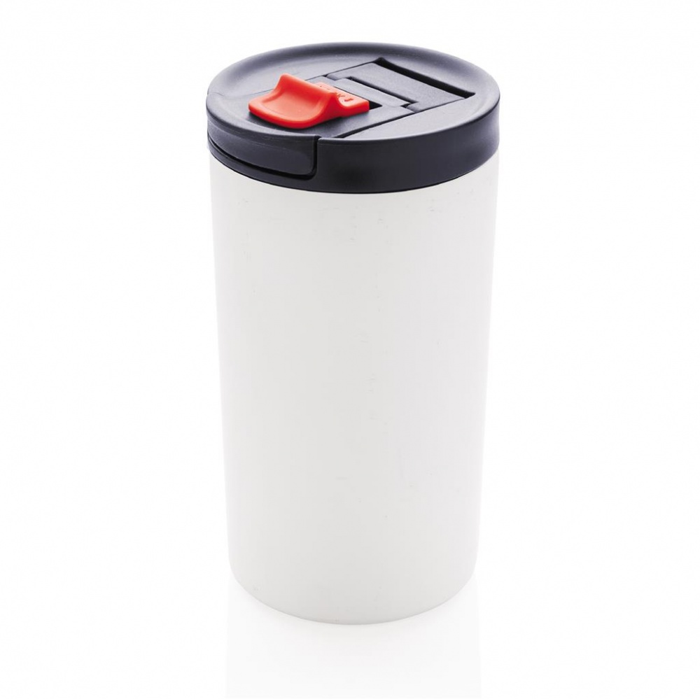 Logotrade promotional item picture of: Double wall vacuum leakproof lock mug 450ml, white