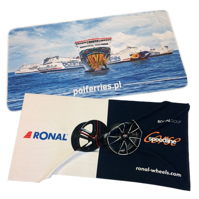 Logotrade advertising products photo of: Microfiber towel with one side photo print, 70 x 140 cm