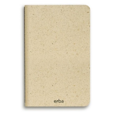 Logotrade advertising products photo of: Erba notebook made of grass, beige