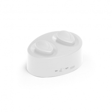 Logotrade promotional items photo of: Wireless earphones CHARGAFF, white