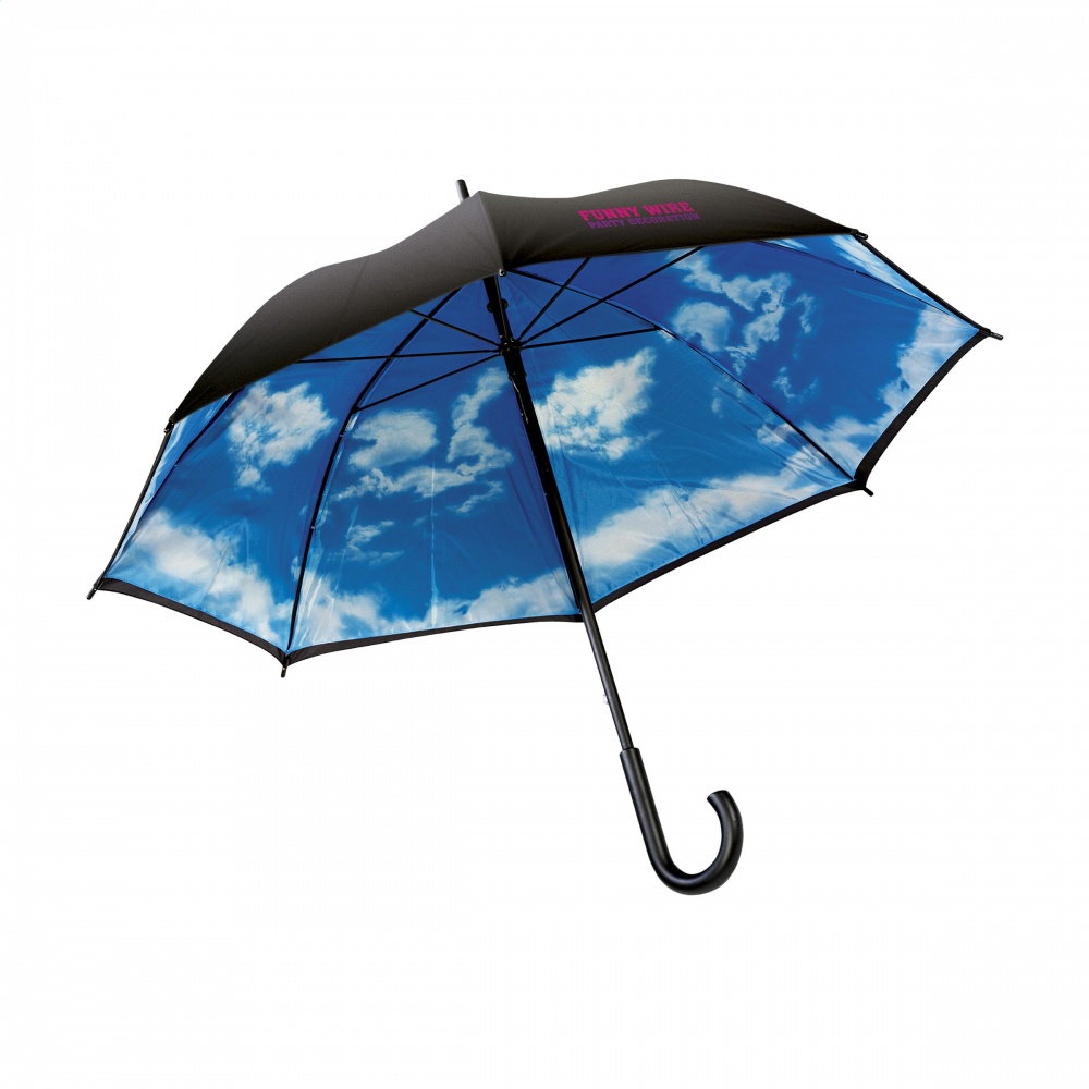 Logo trade promotional items picture of: Umbrella  Image Cloudy Day, black