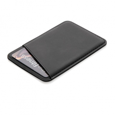 Logotrade promotional merchandise photo of: Magnetic phone card holder, black