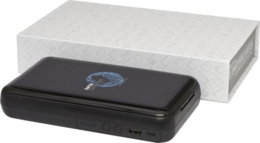 Logotrade corporate gift picture of: Nucleus UV smartphone sanitizer with 10000 mAh powerbank, black
