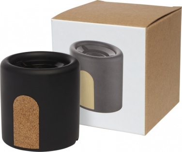 Logotrade corporate gift picture of: Roca limestone / cork Bluetooth® speaker, black