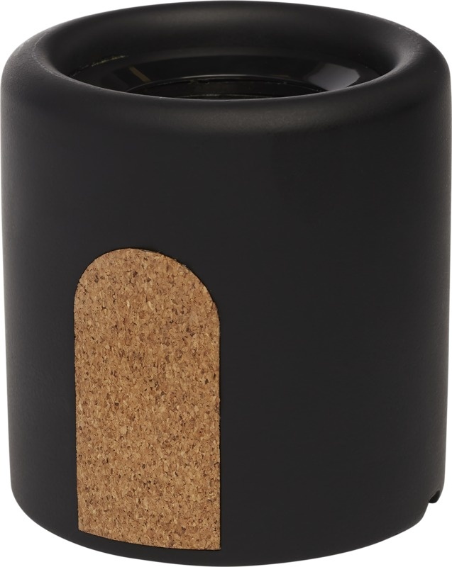 Logo trade promotional item photo of: Roca limestone / cork Bluetooth® speaker, black