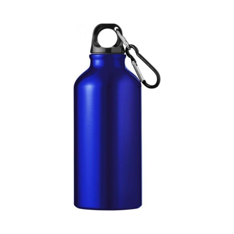 Logotrade promotional merchandise image of: Oregon drinking bottle with carabiner, blue