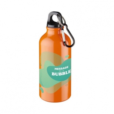 Logo trade promotional giveaways picture of: Oregon drinking bottle with carabiner, orange