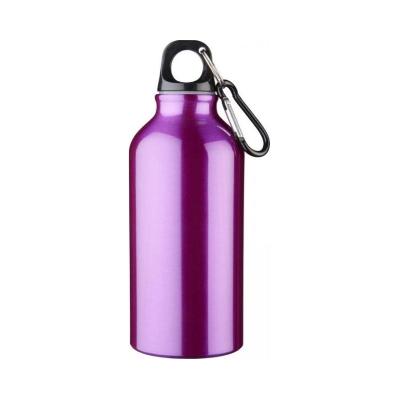 Logotrade promotional gifts photo of: Oregon drinking bottle with carabiner, purple