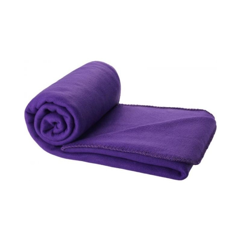 Logotrade promotional item picture of: Huggy blanket and pouch, purple