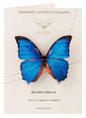 Logo trade promotional products image of: KUMA Blue Butterfly Tie