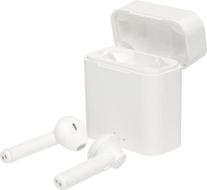 Logo trade promotional giveaways picture of: Volantis UVC True Wireless auto pair earbuds, white