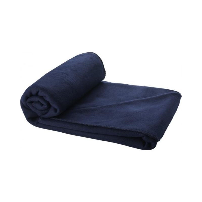 Logotrade corporate gifts photo of: Huggy blanket and pouch, navy