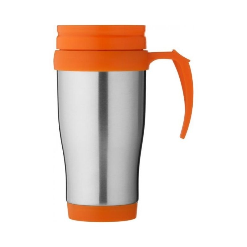 Logo trade promotional item photo of: #66 Sanibel insulated mug, orange