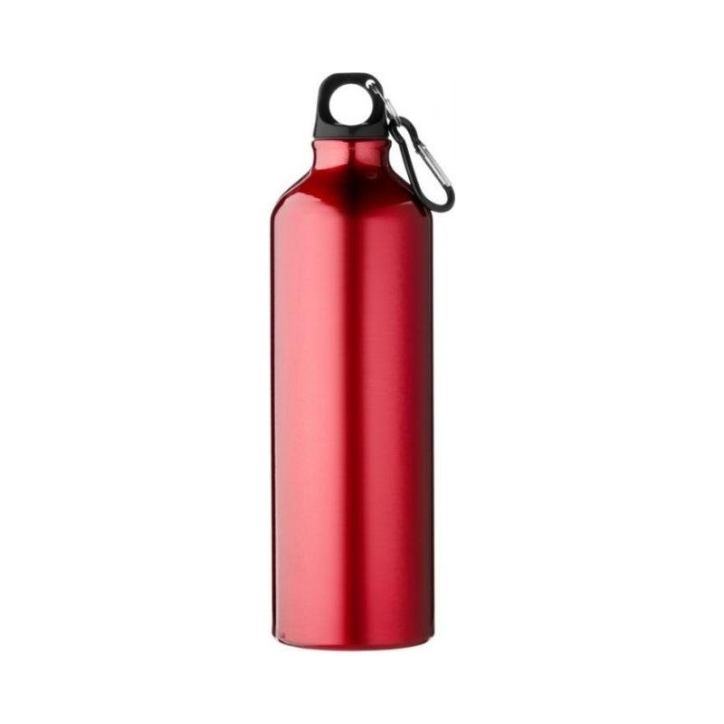 Logo trade promotional item photo of: Pacific bottle with carabiner, red