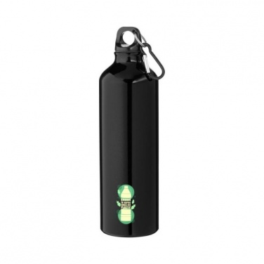Pacific 770 ml sport bottle with carabiner, black with logo
