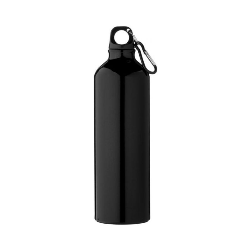 Logotrade promotional giveaway picture of: Pacific bottle with carabiner, black