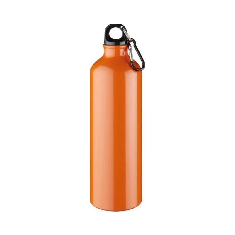 Logo trade promotional merchandise photo of: Pacific bottle with carabiner, orange