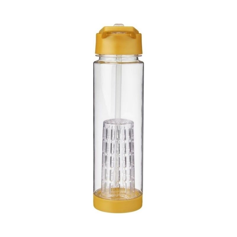 Logotrade promotional merchandise photo of: Tutti frutti bottle with infuser, yellow