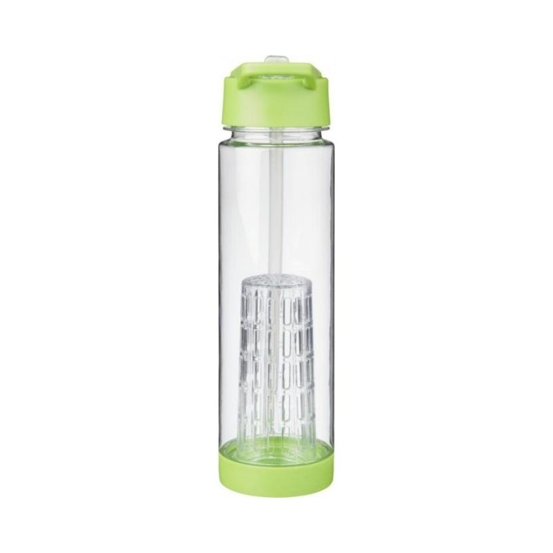 Logotrade promotional item image of: Tutti frutti bottle with infuser, light green