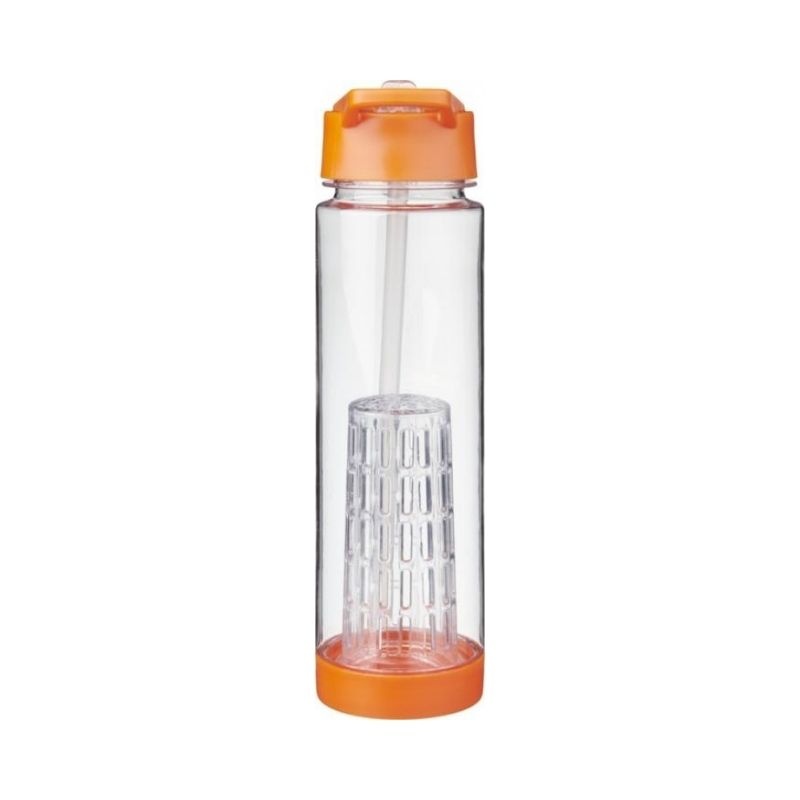 Logo trade corporate gifts image of: Tutti frutti bottle with infuser, orange