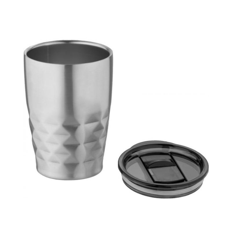 Logotrade promotional gift image of: Geo insulated tumbler, silver