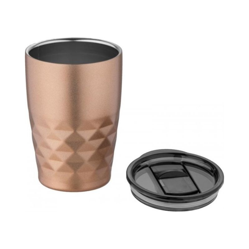 Logo trade business gift photo of: Geo insulated tumbler, copper