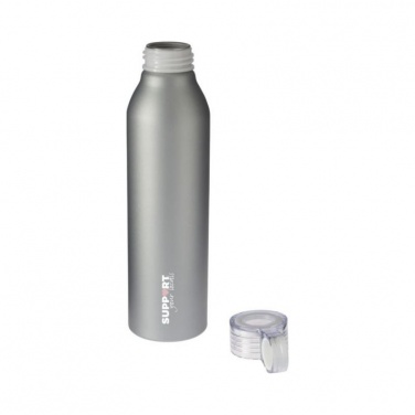 Logo trade promotional gift photo of: Grom aluminum sports bottle, silver