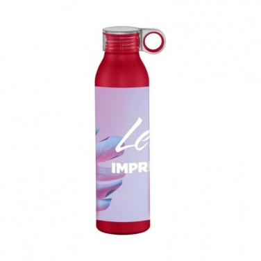 Logo trade promotional products image of: Sports bottle Grom aluminum, red