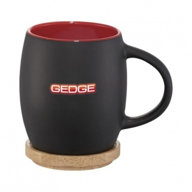 Logo trade promotional items picture of: Hearth ceramic mug, red