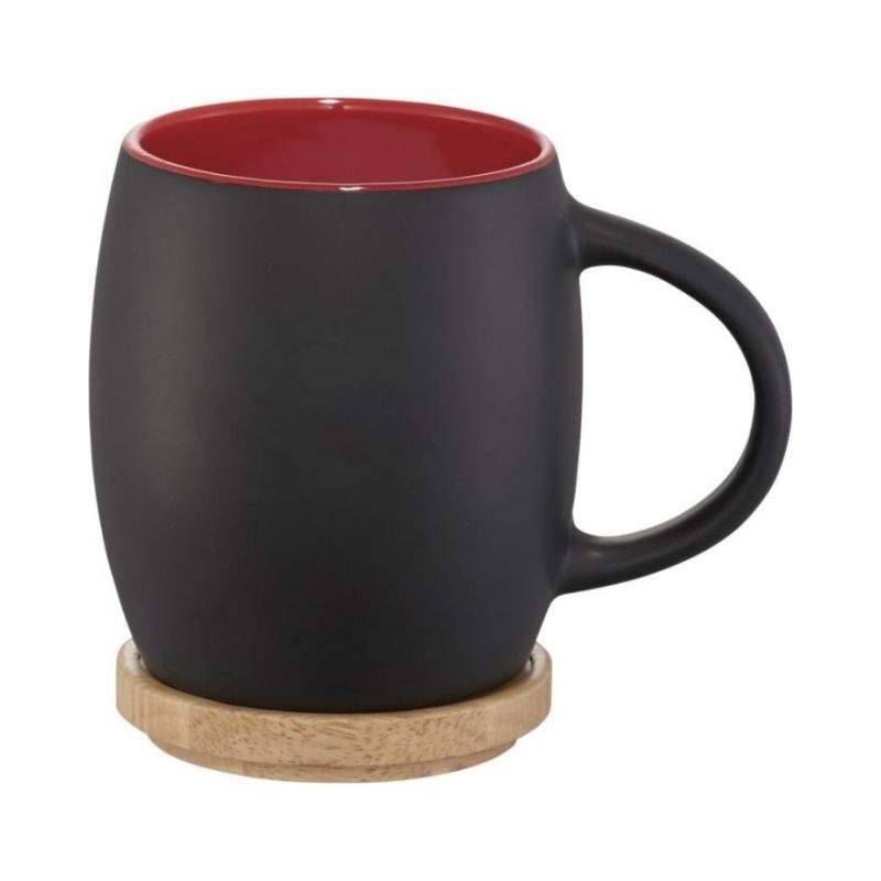 Logo trade advertising products image of: Hearth ceramic mug, red