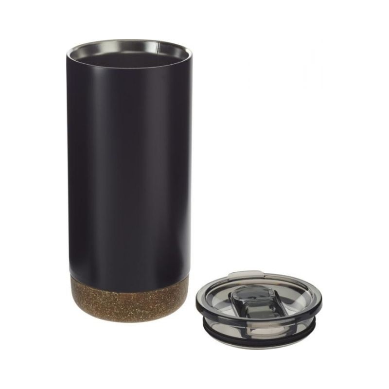 Logotrade promotional gift picture of: Valhalla copper vacuum tumbler, black