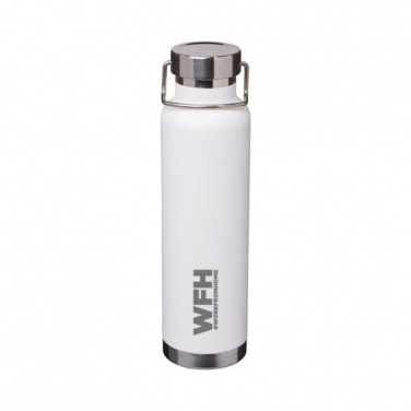 Logotrade advertising product picture of: Thor Copper Vacuum Insulated Bottle, white