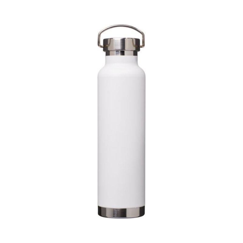 Logo trade business gift photo of: Thor Copper Vacuum Insulated Bottle, white