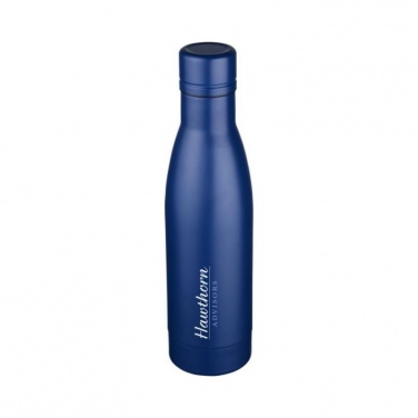 Logo trade advertising products image of: Vasa copper vacuum insulated bottle, blue