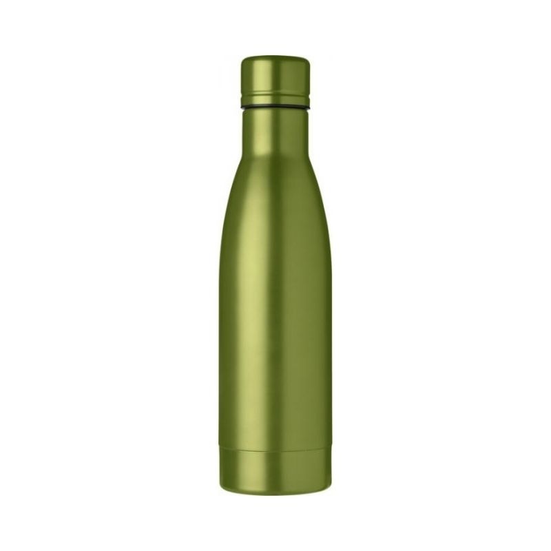 Logo trade promotional gifts image of: Vasa copper vacuum insulated bottle, lime green